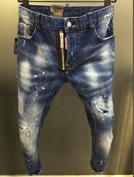 2019 new summer men's hole pants denim shorts fashion men's jeans slim straight pants trend men's designer pants european and, Blue
2019 new summer men's hole pants denim shorts fashion men's jeans slim straight pants trend men's designer pants european and, Blue