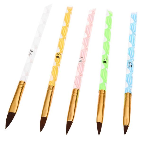 5pcs acrylic nail art uv gel carving pen brush liquid powder diy no. 2/4/6/8/10, Yellow
5pcs acrylic nail art uv gel carving pen brush liquid powder diy no. 2/4/6/8/10, Yellow