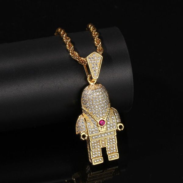 2019 men hip hop iced out bling astronaut pendant necklaces pave setting cubic zirconia male charm necklace hiphop jewelry gifts, Silver
2019 men hip hop iced out bling astronaut pendant necklaces pave setting cubic zirconia male charm necklace hiphop jewelry gifts, Silver