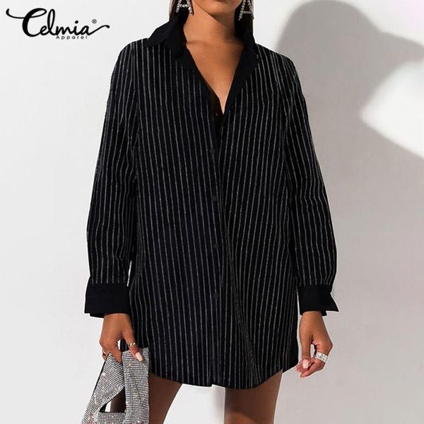 celmia 2020 fashion striped blouses women long sleeve lapel tunic plus size casual elegant shirt ladies blusas feminina 5xl, White
celmia 2020 fashion striped blouses women long sleeve lapel tunic plus size casual elegant shirt ladies blusas feminina 5xl, White