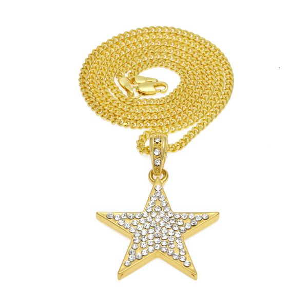 cuban link chains hiphop fashion classic hip-hop accessories exquisite mini full diamond five-pointed star pendant, Silver
cuban link chains hiphop fashion classic hip-hop accessories exquisite mini full diamond five-pointed star pendant, Silver