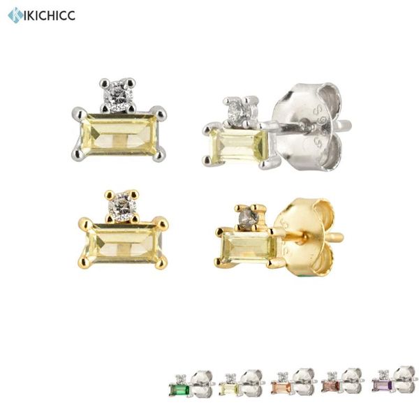 other kikichicc 925 sterling silver square stud earring 5 color champagne green piercing small mini crystal cz zircon jewelry, Golden;silver
other kikichicc 925 sterling silver square stud earring 5 color champagne green piercing small mini crystal cz zircon jewelry, Golden;silver