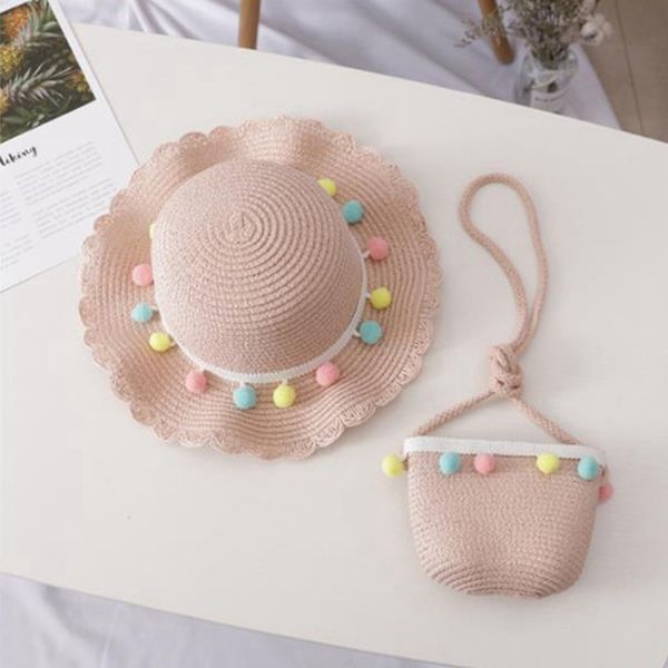 girls summer bucket hat 1 set beach straw sun hat child wide brim travel cap pompom casual fisherman caps children kids panama, Yellow
girls summer bucket hat 1 set beach straw sun hat child wide brim travel cap pompom casual fisherman caps children kids panama, Yellow