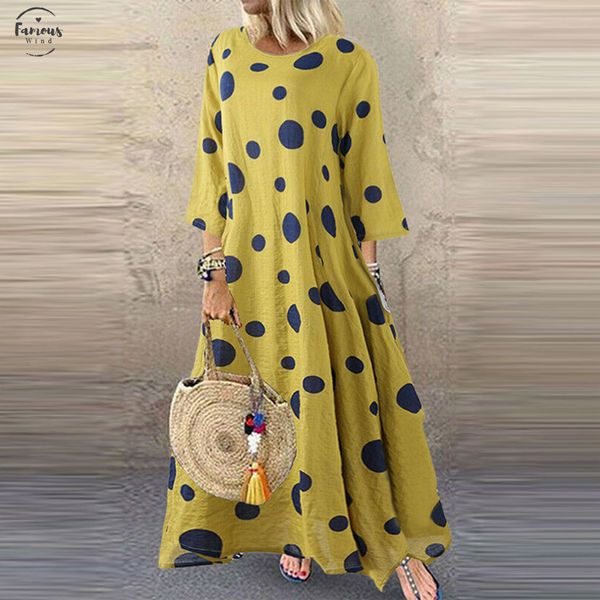 women plus size maxi dress casual o neck long sleeve dots loose swing party long dresses elegant vestidos de festa 5xl, Black;gray
women plus size maxi dress casual o neck long sleeve dots loose swing party long dresses elegant vestidos de festa 5xl, Black;gray