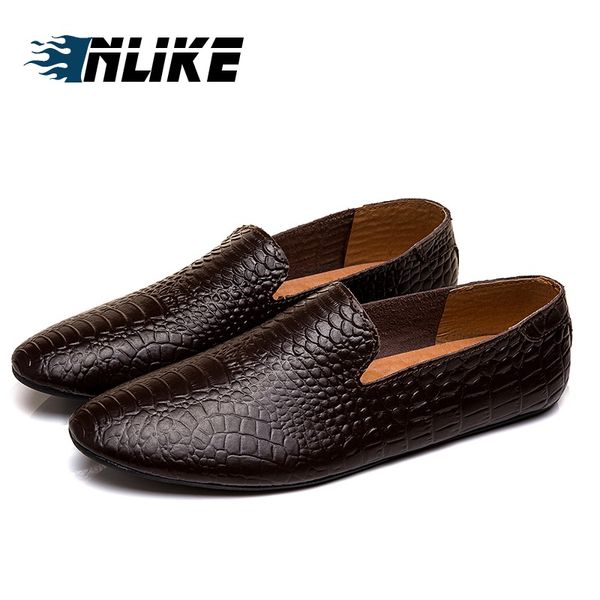men genuine leather shoes fashion slip on shoes for men italian leather loafers, Black
men genuine leather shoes fashion slip on shoes for men italian leather loafers, Black