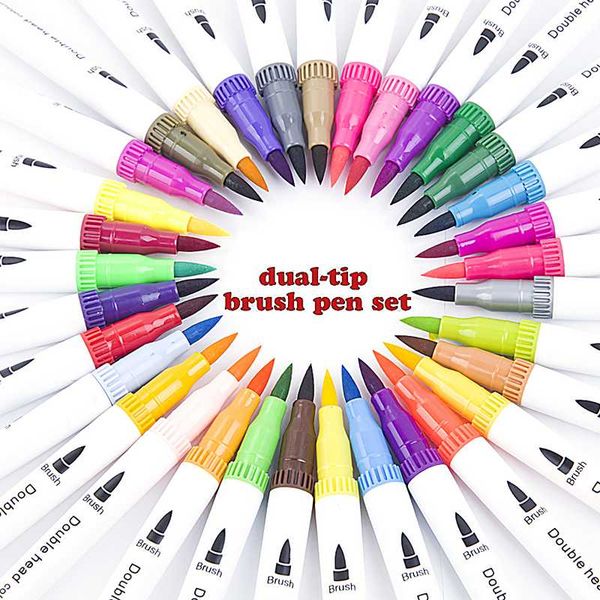 dual-tip alcohol base marker 24/36/48/60/80/100pcs brush pen set drawing pens calligraphy paint manga sketch art supplies
dual-tip alcohol base marker 24/36/48/60/80/100pcs brush pen set drawing pens calligraphy paint manga sketch art supplies