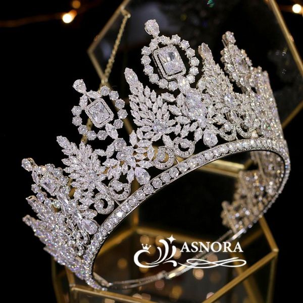 miss universe big crown wedding crystal bride headdress graduation cz tiara jewelry does not discolor other, Golden;white
miss universe big crown wedding crystal bride headdress graduation cz tiara jewelry does not discolor other, Golden;white
