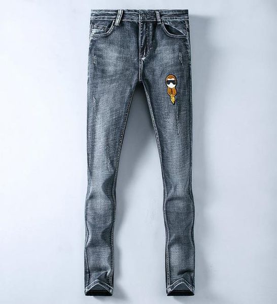 tide brand 2020 spring and summer jeans new men's designer bee snake pattern heavy embroidery pattern design pants, Blue
tide brand 2020 spring and summer jeans new men's designer bee snake pattern heavy embroidery pattern design pants, Blue