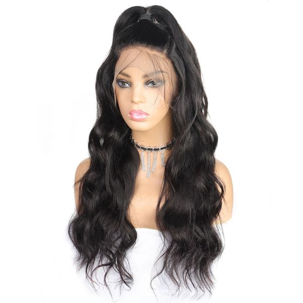 body wave 13x6 lace closure wig human hair wigs preplucked brazilian lace wig remy natural color, Black
body wave 13x6 lace closure wig human hair wigs preplucked brazilian lace wig remy natural color, Black