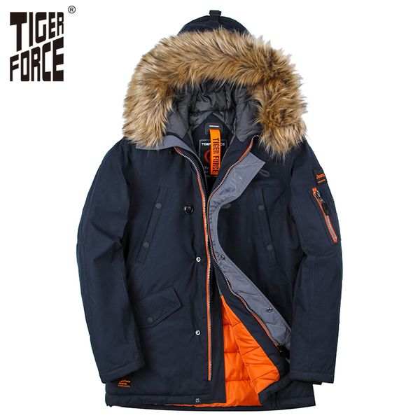 tiger force 2017 men padded parka cotton coat winter jacket mens fashion winter coat thick parkas artificial fur ing, Black
tiger force 2017 men padded parka cotton coat winter jacket mens fashion winter coat thick parkas artificial fur ing, Black
