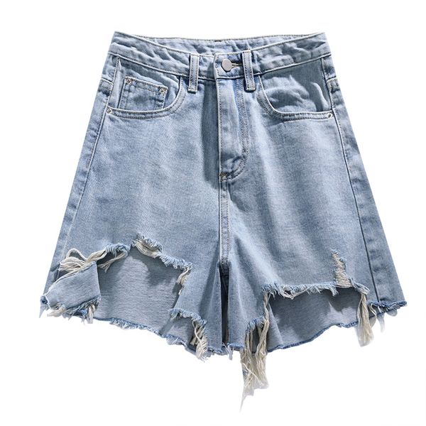 2020 summer new vintage denim shorts women fashion high waist hair edge hole ladies jeans thin loose pants tide g037, Blue
2020 summer new vintage denim shorts women fashion high waist hair edge hole ladies jeans thin loose pants tide g037, Blue