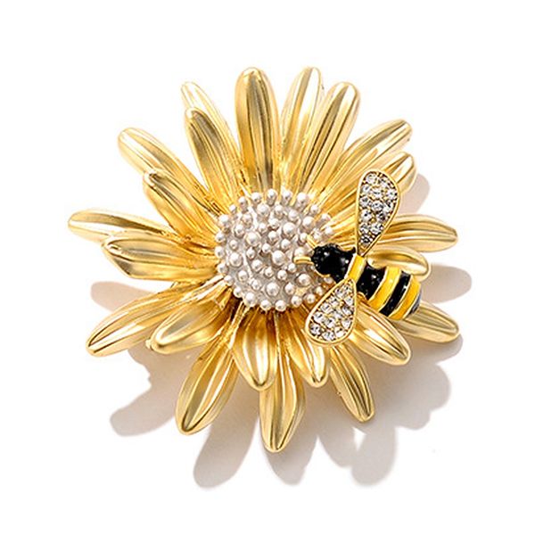 beautiful 3d bee chrysanthemum daisy flower brooch fashion corsage brooch pins for women coat or wedding bouquets handmade gifts, Gray
beautiful 3d bee chrysanthemum daisy flower brooch fashion corsage brooch pins for women coat or wedding bouquets handmade gifts, Gray