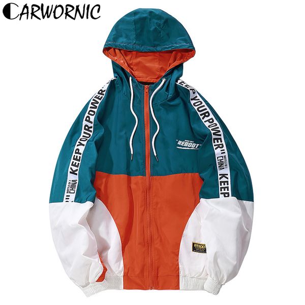 carwornic color block harajuku hip hop hooded jacket men autumn vintage loose track streetwear jackets casual windbreaker coats, Black;brown
carwornic color block harajuku hip hop hooded jacket men autumn vintage loose track streetwear jackets casual windbreaker coats, Black;brown