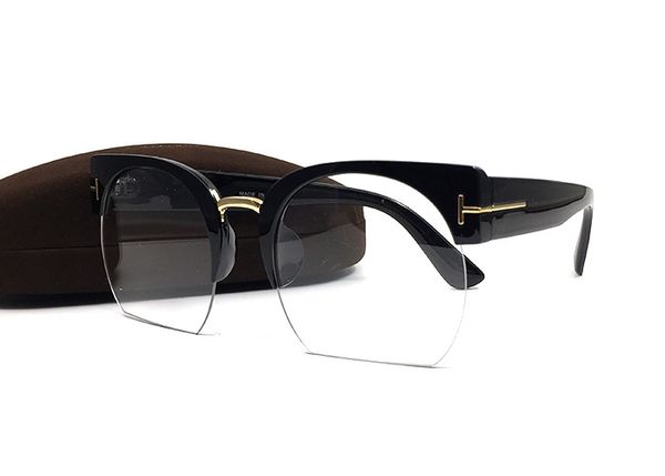 4 colors women men optical glasses frame tom sunglasses designer half frame eyeglasses for women retro with box case, White;black
4 colors women men optical glasses frame tom sunglasses designer half frame eyeglasses for women retro with box case, White;black