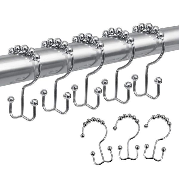 shower curtain hook ring, rust-resistant metal double sliding shower hook for bathroom curtain, set of 12
shower curtain hook ring, rust-resistant metal double sliding shower hook for bathroom curtain, set of 12