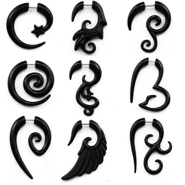 showlove-2pcs acrylic fake cheater twist spiral ear taper gauges expander earring plug body piercing jewelry pet supplies, Slivery;golden
showlove-2pcs acrylic fake cheater twist spiral ear taper gauges expander earring plug body piercing jewelry pet supplies, Slivery;golden