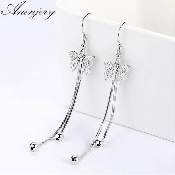 anenjery 925 sterling silver drop earrings for women hollow butterfly flying long tassel earrings oorbellen brincos s-e414
anenjery 925 sterling silver drop earrings for women hollow butterfly flying long tassel earrings oorbellen brincos s-e414