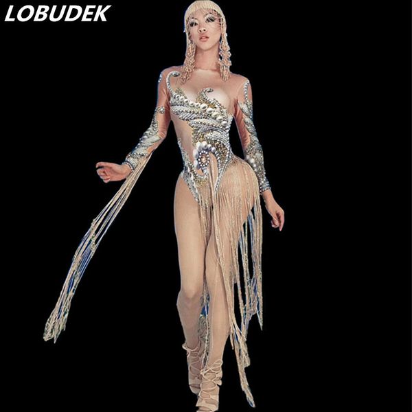 3d pattern nude color stretch bodysuit crystals gold tassels jumpsuit dj jazz dance performance leotard stage wear costume, Black;white
3d pattern nude color stretch bodysuit crystals gold tassels jumpsuit dj jazz dance performance leotard stage wear costume, Black;white