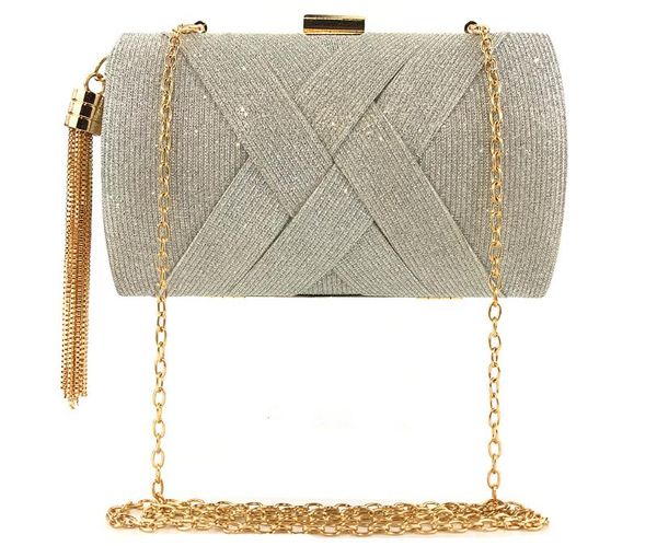 2020 new fashion ladies hand holding evening bag color changing satin tassel banquet bags