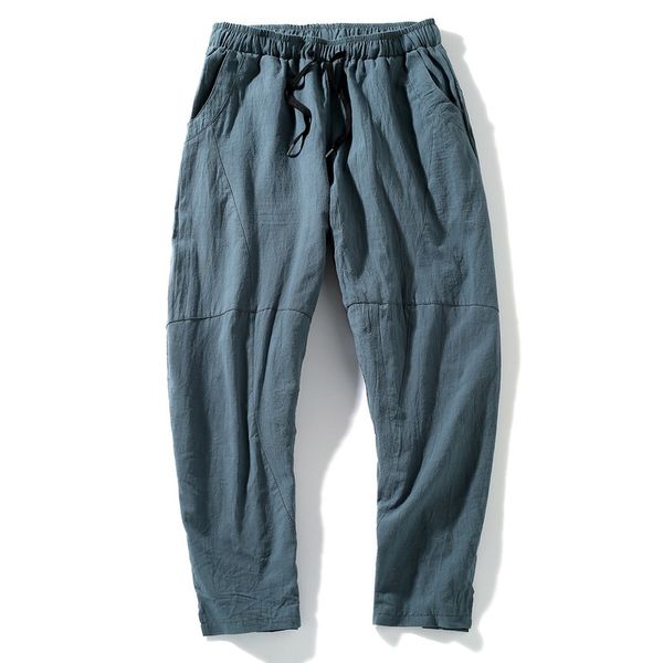 men pants 2019 fashion autumn new men's cotton and linen large size trousers chinese wind rope closed ban pants nine, Black
men pants 2019 fashion autumn new men's cotton and linen large size trousers chinese wind rope closed ban pants nine, Black
