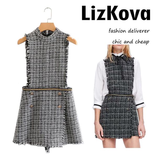 vintage plaid twill tweed jumpsuit playsuits women sleeveless tank jumpsuit autumn winter tassel overalls shorts rompers, Black;white
vintage plaid twill tweed jumpsuit playsuits women sleeveless tank jumpsuit autumn winter tassel overalls shorts rompers, Black;white
