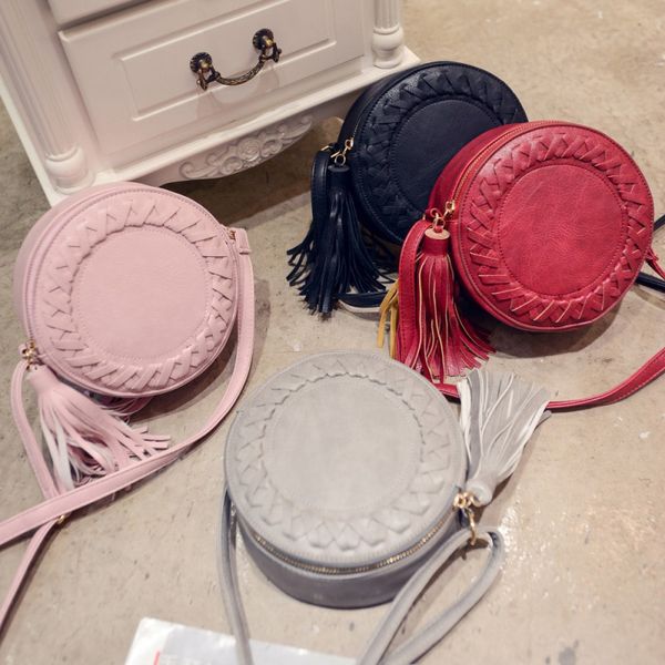 fashion bags for women 2020 casual girls small round tassel purses crossbody bag weave pattern solid color shoulder
fashion bags for women 2020 casual girls small round tassel purses crossbody bag weave pattern solid color shoulder
