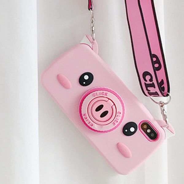 cartoon pig phone case for iphone 7 8 6 6s plus phone case soft silicone back cover holder lanyard case for iphone xr xs max
cartoon pig phone case for iphone 7 8 6 6s plus phone case soft silicone back cover holder lanyard case for iphone xr xs max