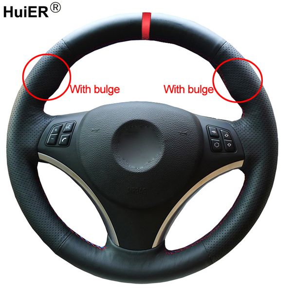 huier hand sewing car steering wheel cover red marker for e90 320i 325i 330i 335i e87 120i 130i 120d comfortable car styling
huier hand sewing car steering wheel cover red marker for e90 320i 325i 330i 335i e87 120i 130i 120d comfortable car styling