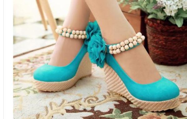2019 women's shoes in spring and autumn with new style slope heel round head waterproof table @7020, Black
2019 women's shoes in spring and autumn with new style slope heel round head waterproof table @7020, Black