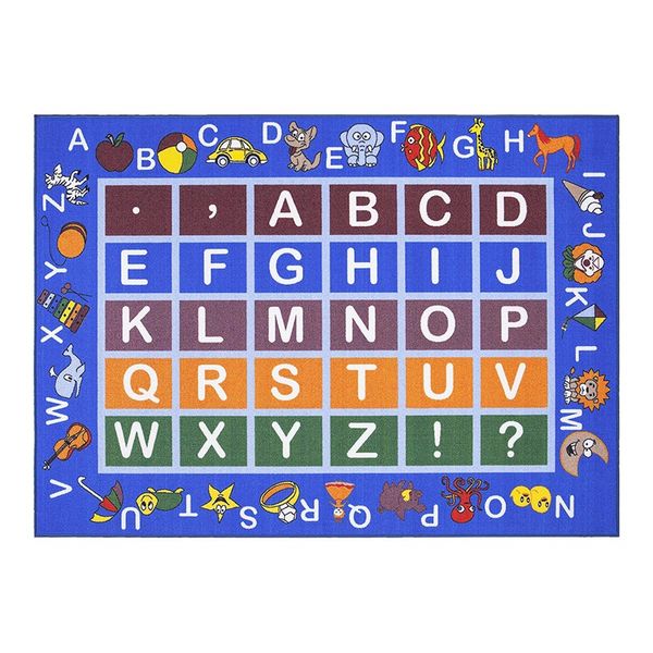 blue frame with multi colors kids children's educational alphabet (non-slip) area rug, blue
blue frame with multi colors kids children's educational alphabet (non-slip) area rug, blue