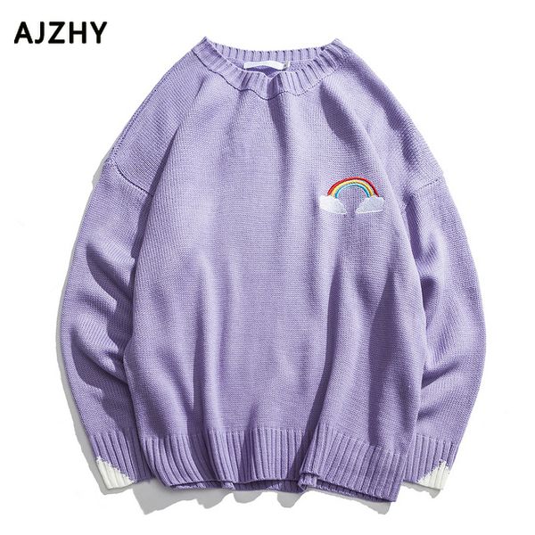 rainbow sweater men winter lovely cartoon embroidery pullover preppy style japanese streetwear harujuku oversized sweater men's, White;black
rainbow sweater men winter lovely cartoon embroidery pullover preppy style japanese streetwear harujuku oversized sweater men's, White;black