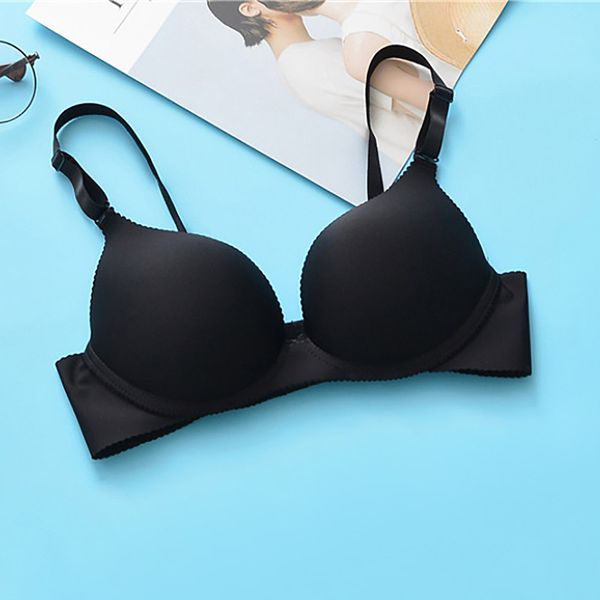 bras soild 3/4 cup seamless wire women's underwear without backrest memory foam adjustable lingerie push up bra, Red;black
bras soild 3/4 cup seamless wire women's underwear without backrest memory foam adjustable lingerie push up bra, Red;black