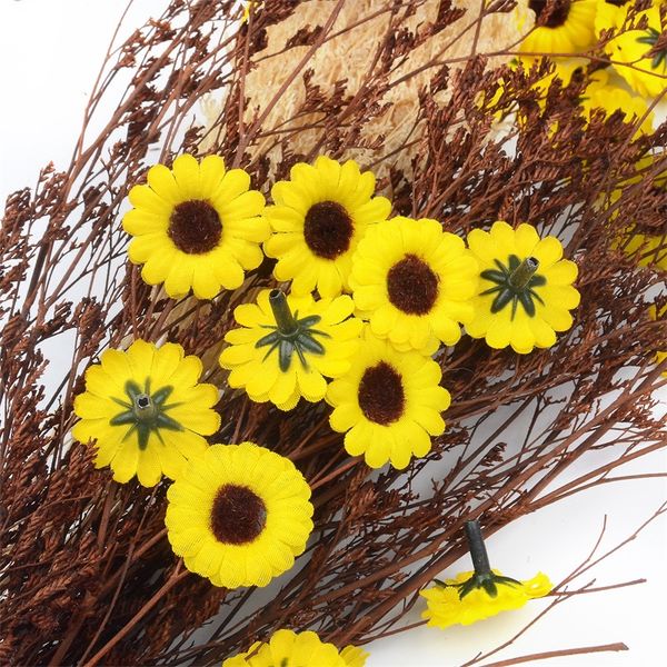 30шт мини шелковый sunflower искусственный цветок маргаритки головки для свадьбы украшение diy подарочная коробка венок корабля поддельные ц
30шт мини шелковый sunflower искусственный цветок маргаритки головки для свадьбы украшение diy подарочная коробка венок корабля поддельные ц