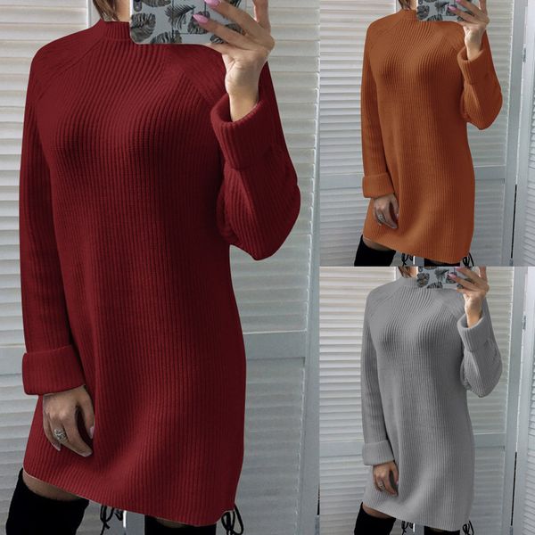 women's clothing autumn and winter europe and america high-necked dress featured long-sleeved dresses, Black;gray
women's clothing autumn and winter europe and america high-necked dress featured long-sleeved dresses, Black;gray