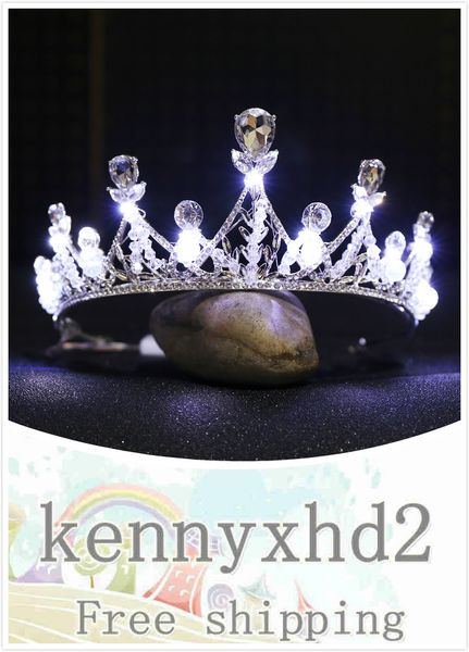 diamond gang wedding festival headdress, hair band, water drop crystal, hand-made beading, led lamp, luminous bridal alloy crown, White;golden
diamond gang wedding festival headdress, hair band, water drop crystal, hand-made beading, led lamp, luminous bridal alloy crown, White;golden