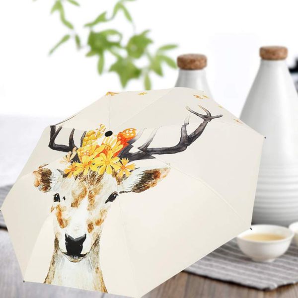 summer 3 / 5 folding portable double purpose for uv protection and rain elk umbrella- easy to open / close
summer 3 / 5 folding portable double purpose for uv protection and rain elk umbrella- easy to open / close