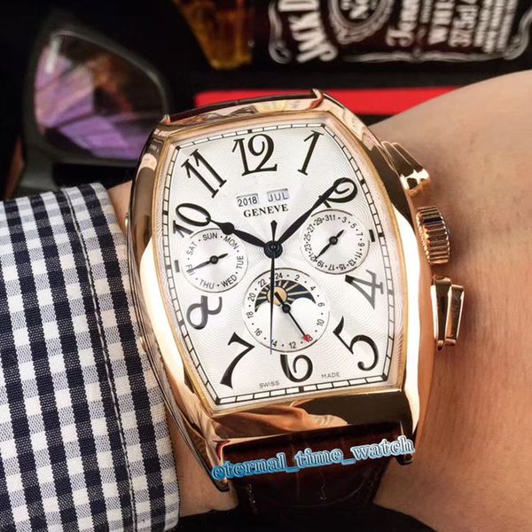 cintrée curvex 7880 mb l dt perpetual calendar moon phase white dial automatic mens watch rose gold case leather strap gents sport watches, Slivery;brown
cintrée curvex 7880 mb l dt perpetual calendar moon phase white dial automatic mens watch rose gold case leather strap gents sport watches, Slivery;brown