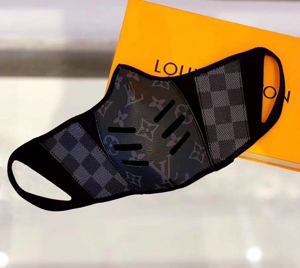 мода париж шоу роскошный дизайнер маска для лица живые пылезащитные маски чистая хлопчатобумажная ткань + кожа ежедневные маски с коробкой