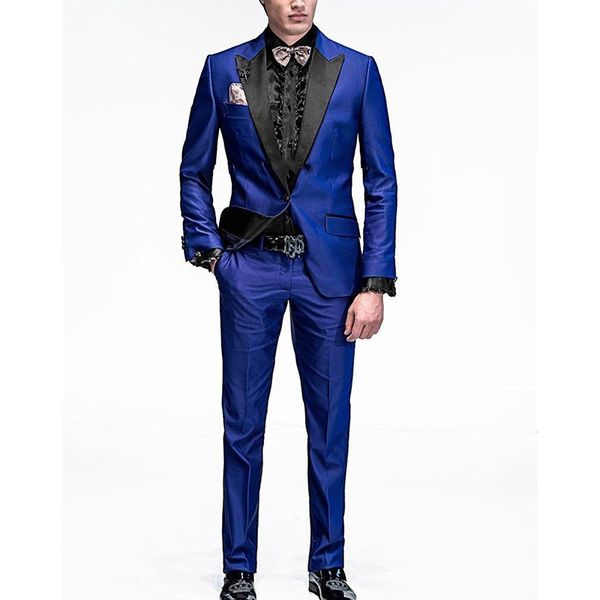 2019 customed one button royal blue men's suits groom tuxedos peak lapel groomsmen men wedding tuxedos dinner prom suits, White;black
2019 customed one button royal blue men's suits groom tuxedos peak lapel groomsmen men wedding tuxedos dinner prom suits, White;black