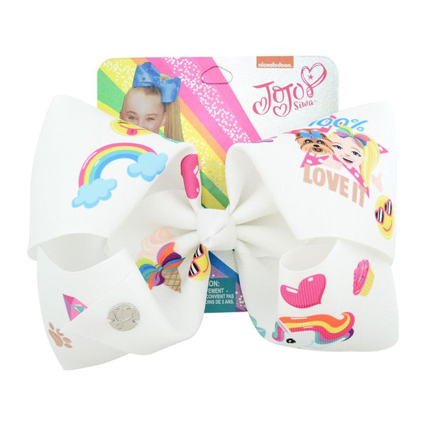 8" jojo siwa bows party hair clip girls metallic rainbow hairgrips stars heart mermaid unicorn hairpin fashion hair accessories, Slivery;white
8" jojo siwa bows party hair clip girls metallic rainbow hairgrips stars heart mermaid unicorn hairpin fashion hair accessories, Slivery;white