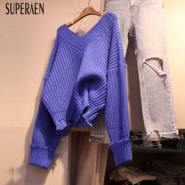superaen 2019 autumn and winter new solid color pullovers sweaters women v-neck long-sleeved hollow ladies sweaters wild, White;black
superaen 2019 autumn and winter new solid color pullovers sweaters women v-neck long-sleeved hollow ladies sweaters wild, White;black