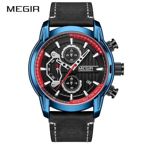megir fashion brand quartz mens watches leather chronograph sports wristwatches male clock relogio masculino reloj hombre, Slivery;brown
megir fashion brand quartz mens watches leather chronograph sports wristwatches male clock relogio masculino reloj hombre, Slivery;brown