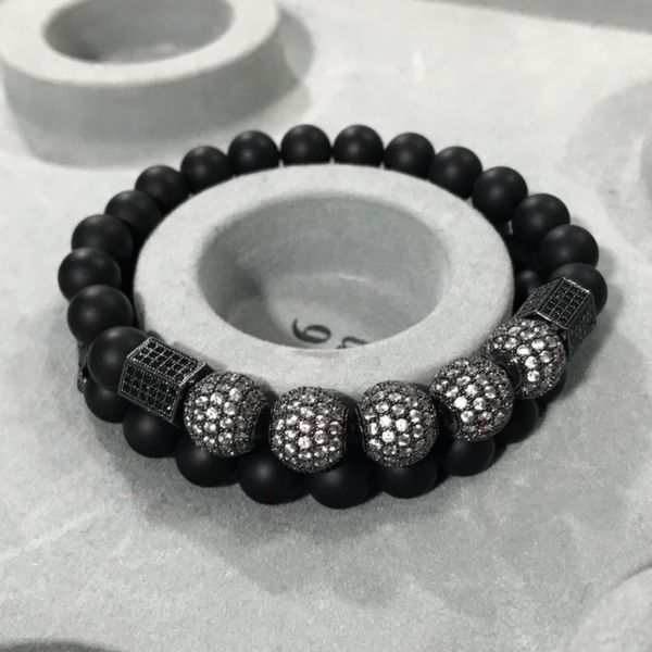2pcs/set men woman bead bracelet natural beads buddha bracelet inlay zircon double layer bead pulseras hombre christmas t7190615, Black
2pcs/set men woman bead bracelet natural beads buddha bracelet inlay zircon double layer bead pulseras hombre christmas t7190615, Black