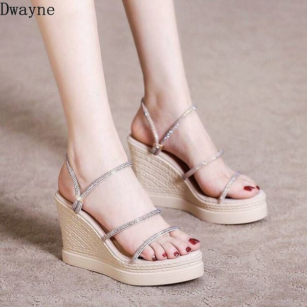 2020 new sandals female summer thick waterproof platform wild rhinestone wedges women's shoes, Black
2020 new sandals female summer thick waterproof platform wild rhinestone wedges women's shoes, Black
