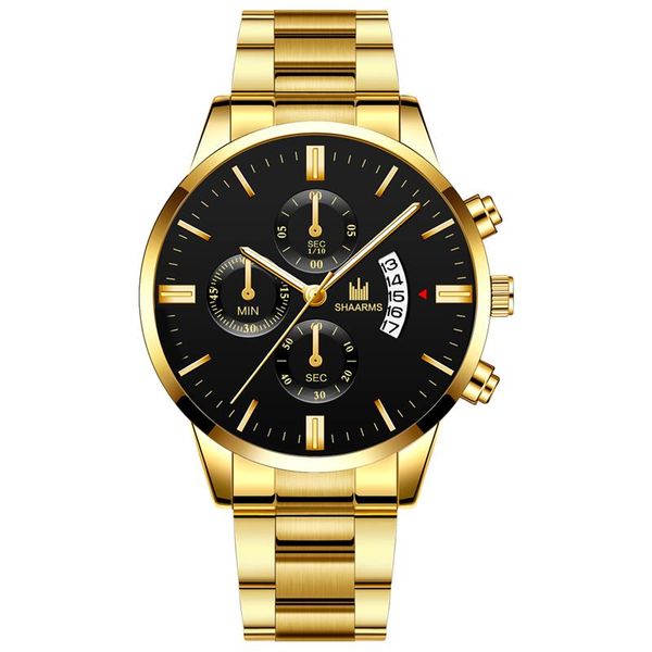 men luxury business quartz watch golden stainless steel band mens watches date calendar male clock relogio dropshipping, Slivery;brown
men luxury business quartz watch golden stainless steel band mens watches date calendar male clock relogio dropshipping, Slivery;brown