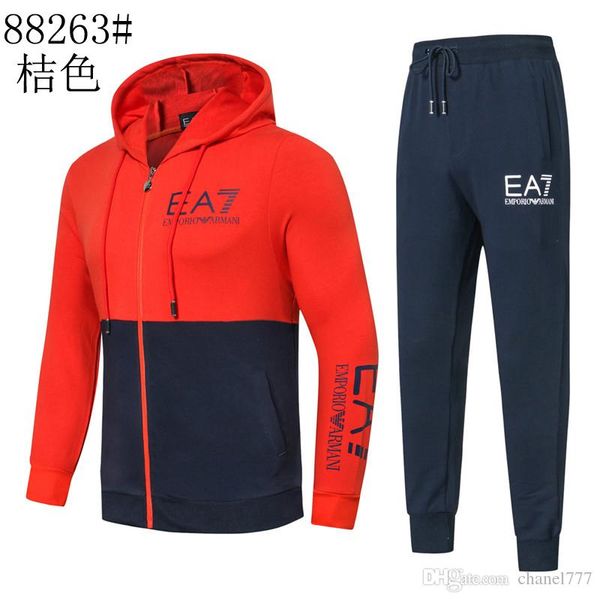 men's sporting men's sportwear suit sweatshirt tracksuit without hoodie men casual active suit zipper outwear jacket+pants sets gg, White
men's sporting men's sportwear suit sweatshirt tracksuit without hoodie men casual active suit zipper outwear jacket+pants sets gg, White