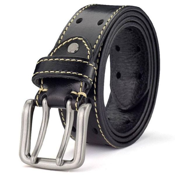 men's leather double prong belt new leather belts for men classic double row hole belt universal hollowed out jeans, Black;brown
men's leather double prong belt new leather belts for men classic double row hole belt universal hollowed out jeans, Black;brown