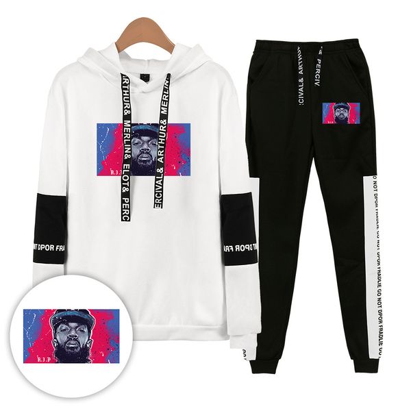 2019 rip nipsey hussle men tracksuit 2 piece set fleece hooded sweatshirt + pants sportswear suit for men track suits sets 2pcs, Gray
2019 rip nipsey hussle men tracksuit 2 piece set fleece hooded sweatshirt + pants sportswear suit for men track suits sets 2pcs, Gray
