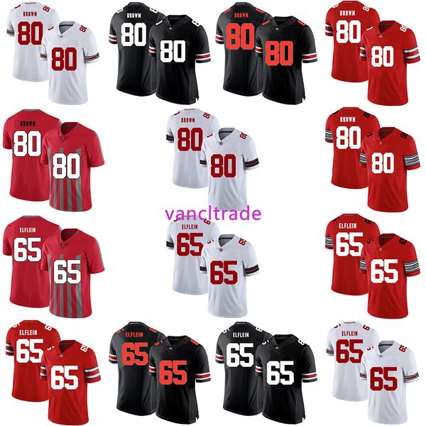 2019 ncaa football ohio state buckeyes 80 noah brown 65 pat elflein jerserys, Black;red
2019 ncaa football ohio state buckeyes 80 noah brown 65 pat elflein jerserys, Black;red