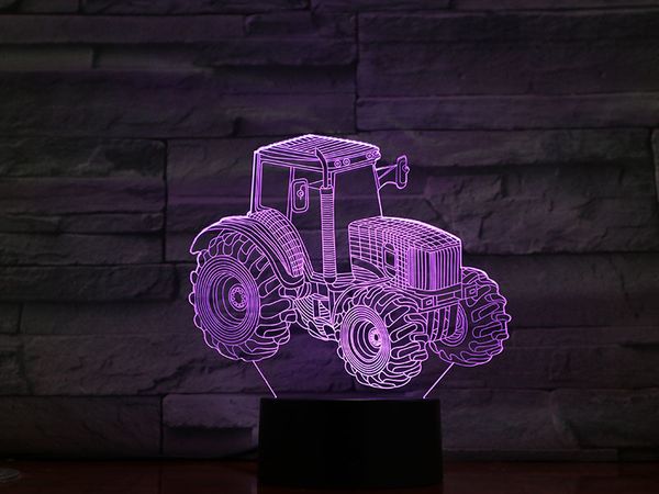 tractor 3d lamp visual light effect battery operated pretty decorative for table usb led night light lamp colorful with remote 
tractor 3d lamp visual light effect battery operated pretty decorative for table usb led night light lamp colorful with remote